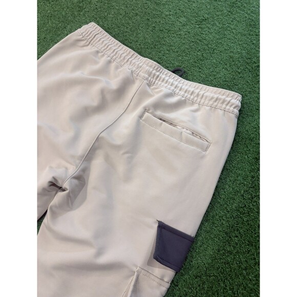 ROCK SALT Mens Tan Cream Cargo Jogger Pants Size M Utility Drawstring Waist - Picture 8 of 8